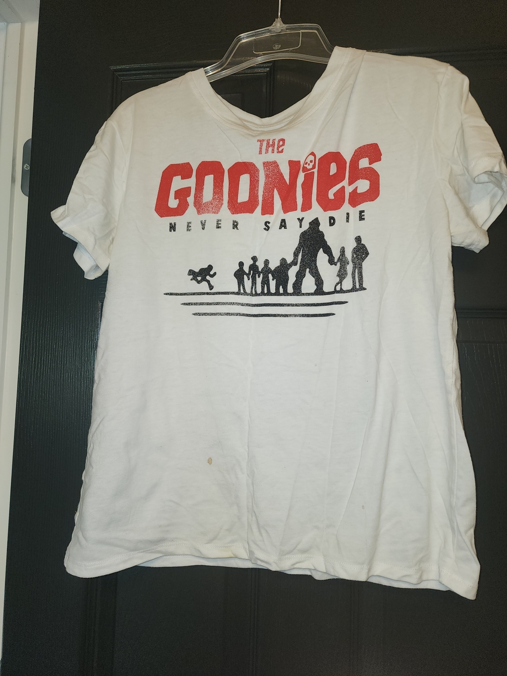 The Goonies White Graphic Tee - Never Say Die Short Sleeve